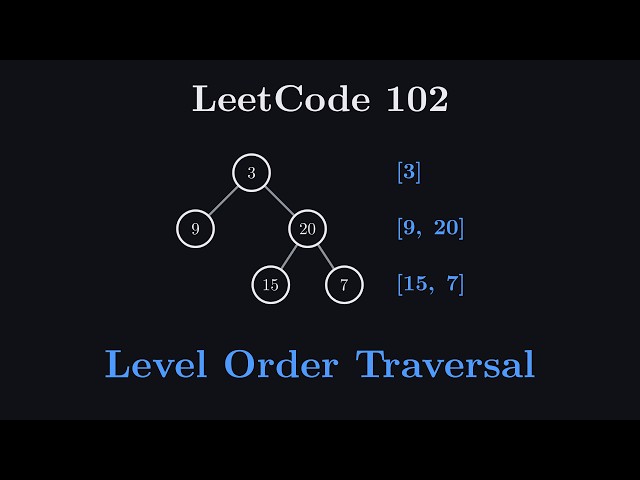 Binary Tree Level Order Traversal - BFS - Leetcode 102