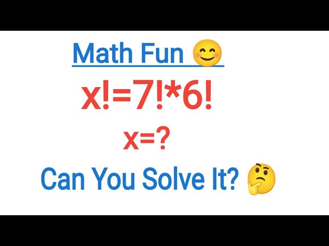 Can You Solve This Math Fun Quiz 😊