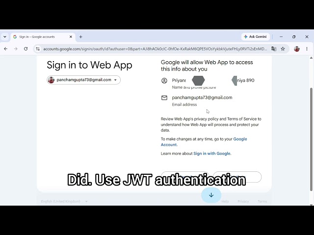 Successfully implement Google auth 😊