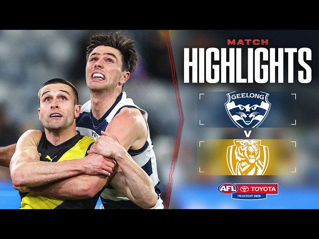 Geelong Cats v Richmond Highlights | Round 24, 2026 | AFL