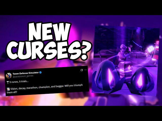 HARDCORE CURSES OR CHALLENGES? | Tower Defense Simulator | ROBLOX
