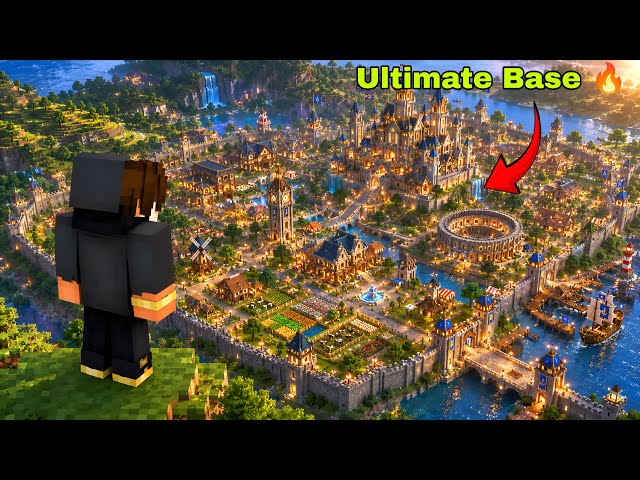 🔥 LIVE | Buliding Ultimate Base ! 😱 | Minecraft PE SMP | Day 35 In (Hindi) 🔥