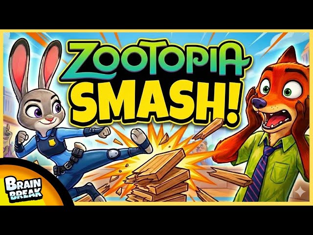 🟩 Zootopia Smash! 🟩 Brain Break 🟩 Zootopia 2 🟩 Brain Break for Kids