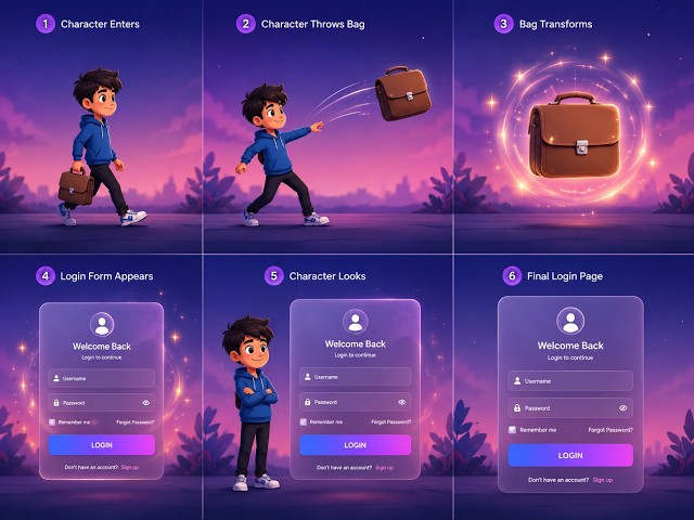 🔥 Create an Amazing Animated Login Page Using HTML, CSS & JavaScript | Cartoon Character Animation