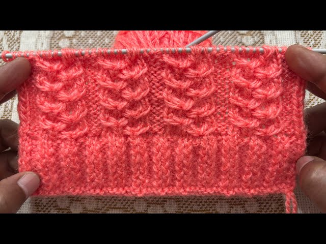 Beautiful Flower Knitting Pattern 🌸 | Easy Sweater Design for Beginners