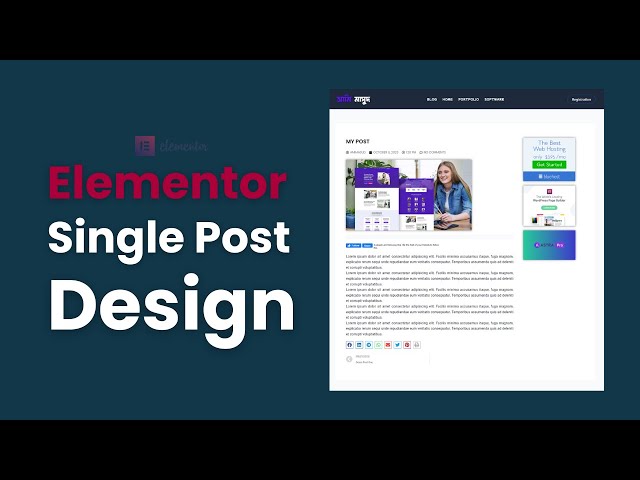 Single Blog Post Design Elementor | WordPress Bangla Tutorial | 2024 | AMI MASUD