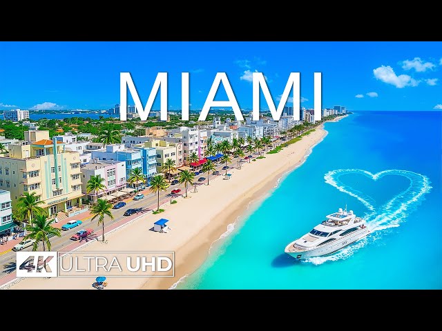 [4K] Miami 2026 🇺🇸 Atlantic Blues, Ocean Drive Energy & Iconic Art Deco Aerial Views