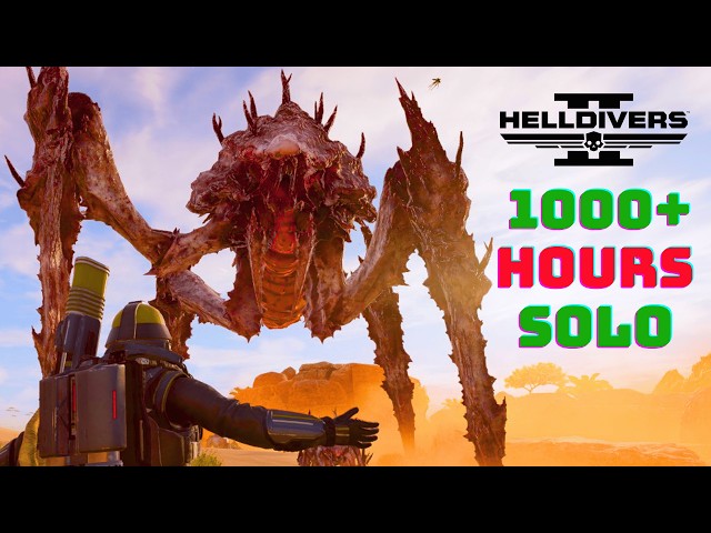 Helldivers 2: 1000+ H Veteran Vs Max Difficulty Spore Burst Strain - Bugs Solo Gameplay