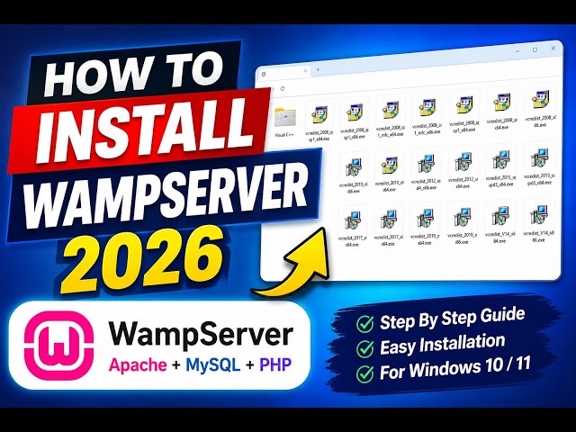 How to Install WampServer on Windows 10/11 | Complete PHP MySQL Server Setup Tutorial 2026