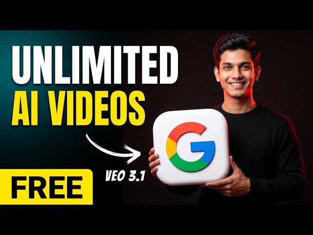 Google Veo 3.1 FREE & Unlimited — No More Paid AI Video Generators!