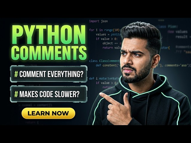 Python Comments Explained | Comments in Python Programming | #pythoncommnets #commentsinpython