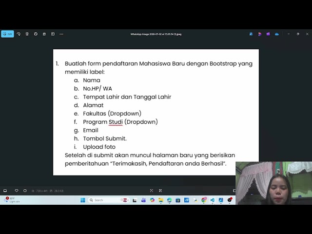 Tutorial buat form pendaftaran menggunakan Web Bootstrap & APK Visual Studio Code