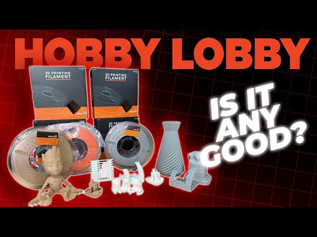Hobby Lobby Sells 3D Printer Filament?! Full Review & Print Tests