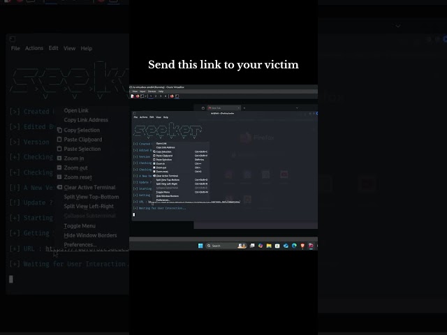 Seeker (Kali Linux. ) #cyberpunk #codingsetup #hackerterminal
