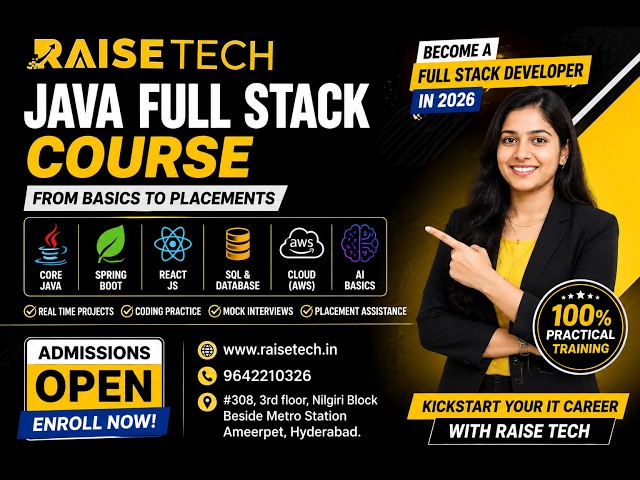 Java Full Stack Course in Hyderabad | 100% Placement Assistance | Raise Tech