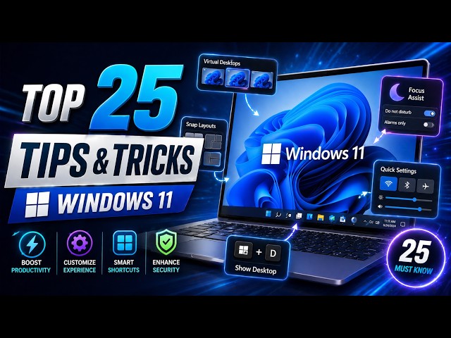 TOP 25 WINDOWS 11 TIPS AND TRICKS