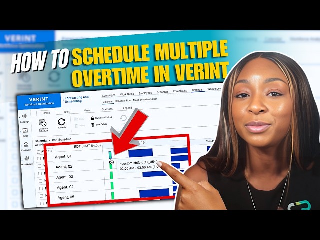 How to Mass Schedule Overtime For Multiple Agents In 3 Easy Steps With Verint
