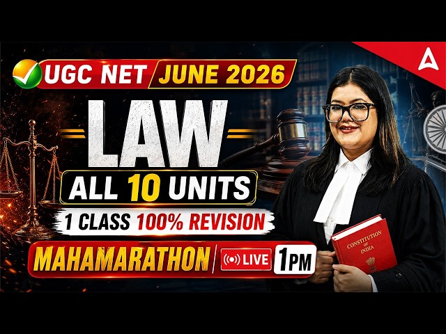 UGC NET Law | UGC NET Law ALL 10 Units Marathon By Diksha Mam