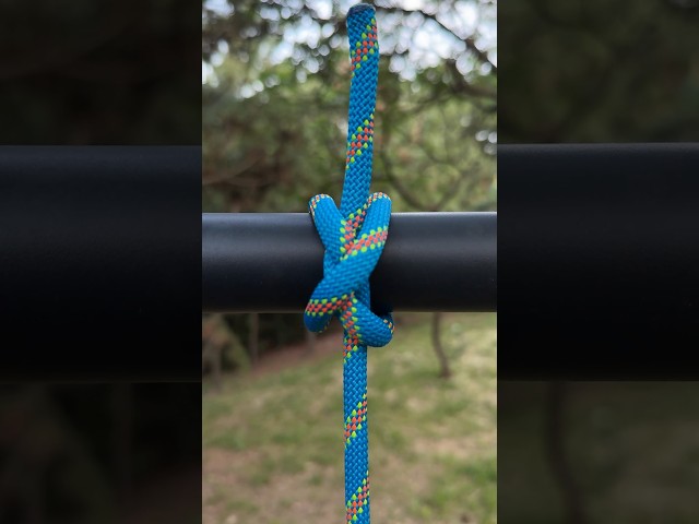 2-Second Self-Cinching Bar Lock: Better Than A Clove Hitch! ⚙️🔵