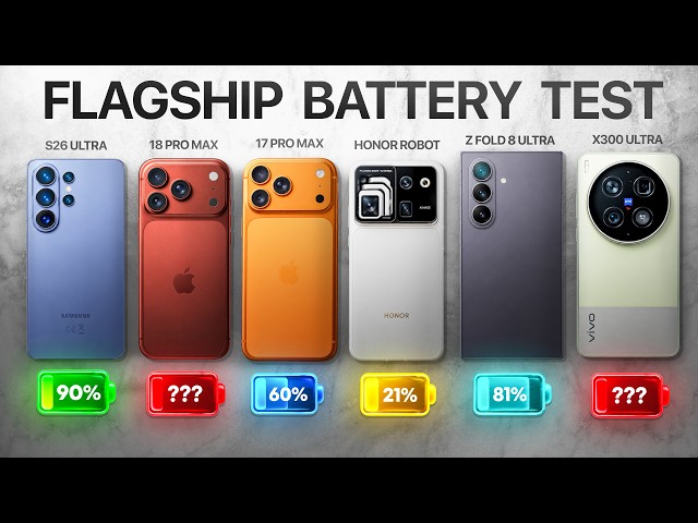 I Battery Drained the BEST Flagship Phones Until They Died!