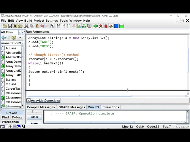 Java Array List Implementation