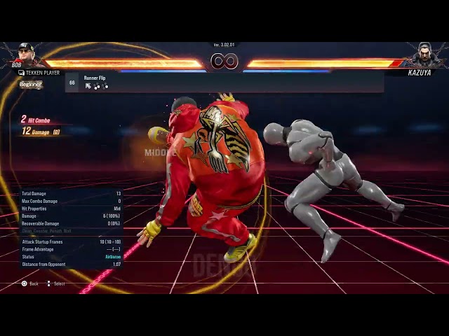 Tekken 8 - Bob Full Movelist