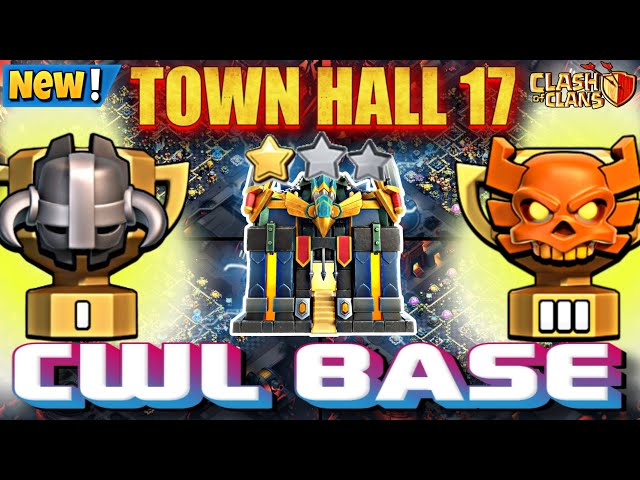 UNBEATABLE TH17 CWL + RANK BASE || TOP-12 TH17 BEST CWL  BASE WITH COPY LINKS || TH17 CWL BASE 2026