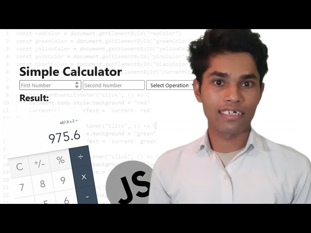 Build Simple Calculator Using JS | Javascript Project