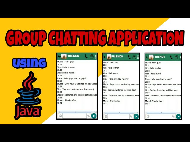 Group chatting Application | Java Swing | Socket Programming | Java Project | Networking Project