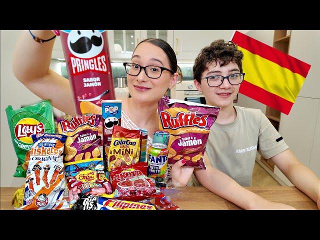 AMERICANS TRYING SPANISH SNACKS