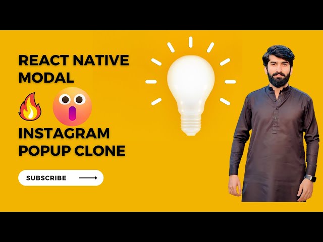 Tutorial #23 | 🔥🔥 React Native Modal |  Instagram Popup UI/UX | TS | Styling! | Urdu/Hindi