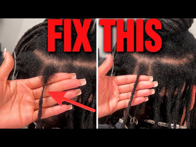 How to Repair a Thinning Loc With a Crochet Needle | Step-by-Step Tutorial