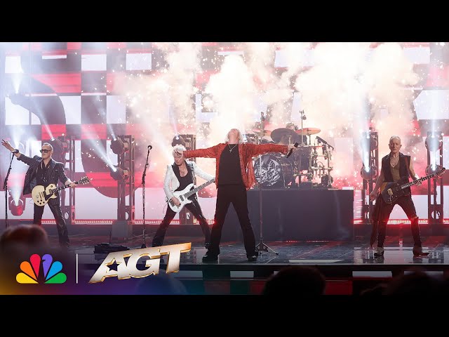 Def Leppard Performs "Pour Some Sugar On Me" At The America's Got Talent Live Shows! | AGT 2025