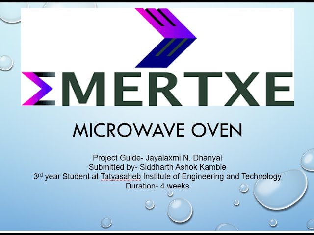 Microwave oven Project || Embedded System Internship || Emertxe || PICSimlab