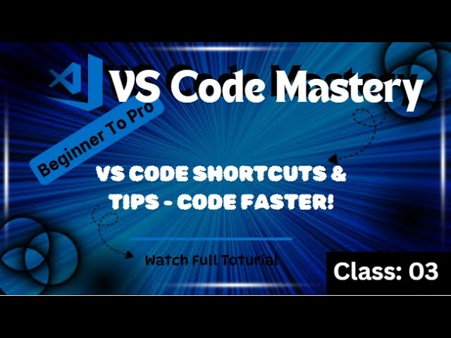 VS Code Shortcuts & Tips | Boost Your Coding Speed Like a Pro 🚀 | 2025