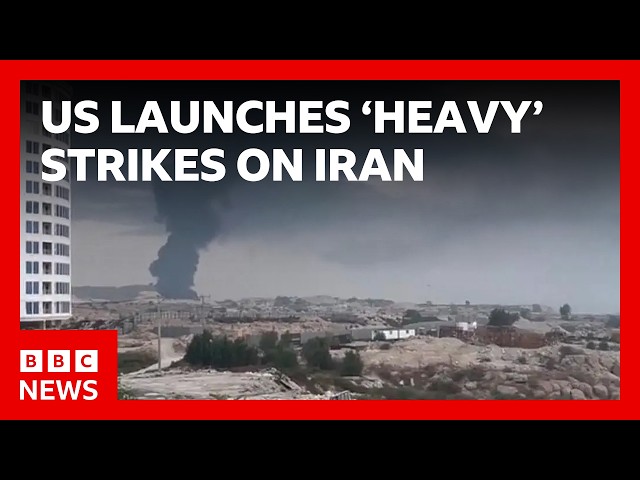 US launches 'heavy' strikes on Iran after attempted attack on American troops | BBC News