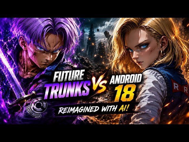 🔥 Future Trunks vs Android 18 Reimagined with AI! ⚔️