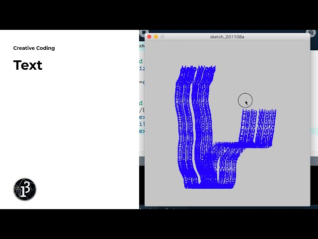 Creative Coding (13): Text