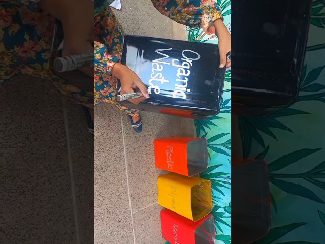 diy waste bin transformation ✨️