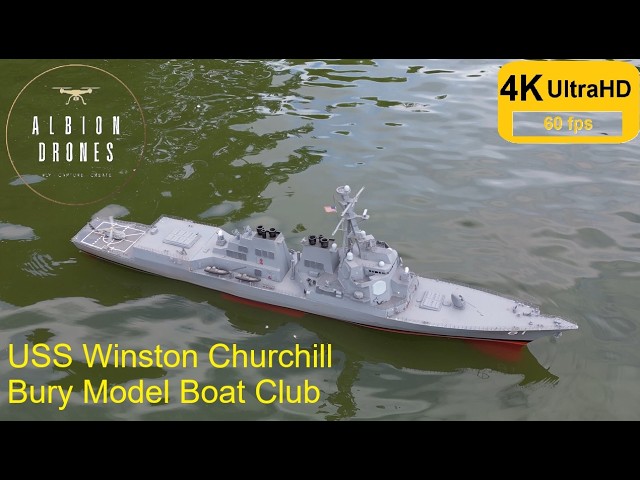 USS Winston Churchill - Drone footage 9th August 2026 - DJI MINI3 Pro 4K