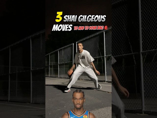 3 SHAI ALEXANDER MOVES TO ADD TO YOUR BAG 🎒🏀 #basketball #trending #shorts #viral