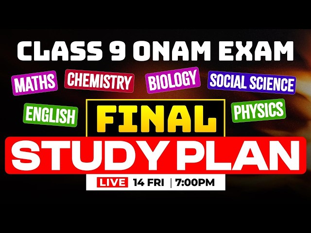 English,Social science, Chemistry, Maths, Physics, Biology| | Final Study Plan | Eduport Class 9