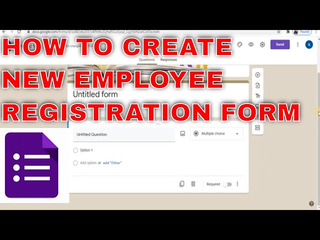 Cómo crear Formularios de Google || Cómo crear un formulario de registro de empleados con Formula...