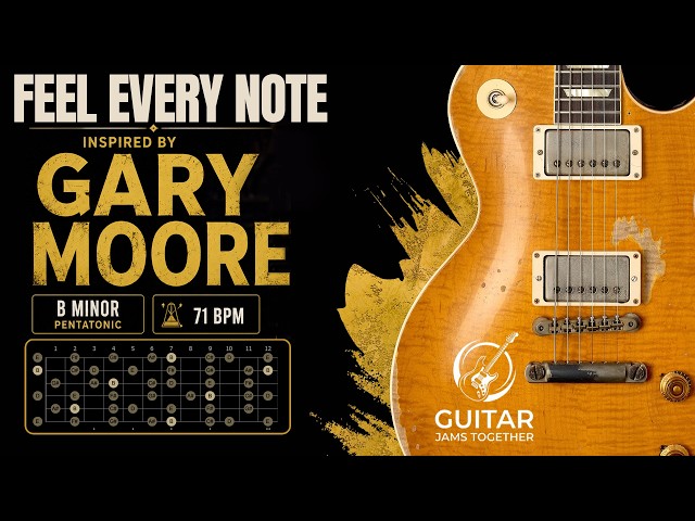 The Most Beautiful B Minor Ballad | Slow Blues Jam with Gary Moore Vibes