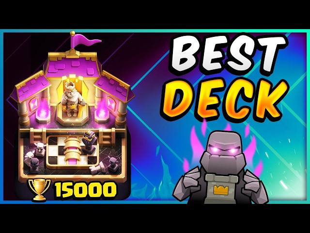 I pushed BEYOND 15,000 Trophies with the best golem deck 🏆
