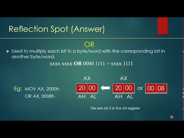 Instruction set of microprocessor 8086 part 3