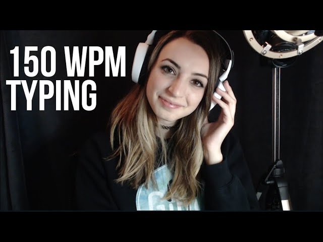 150 WPM TYPING TEST (ASMR?)