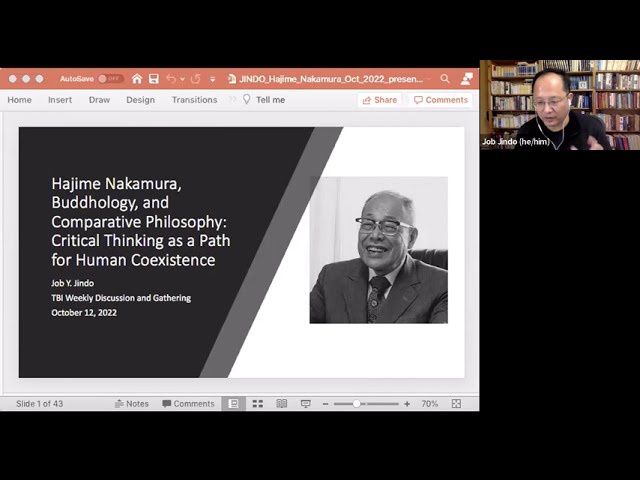 October 12th 2022 -   Hajime Nakamura, Buddhology, and Comparative Philosophy