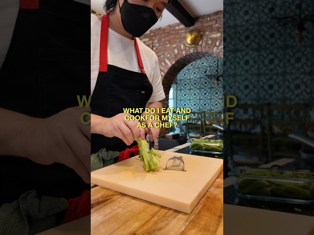 what I eat and cook for myself as a chef