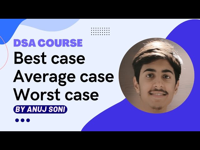 04- Best | Average | Worst Case of algorithms | DSA course | by Anuj Soni | Notes in Description 👇